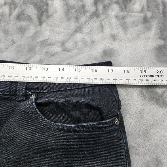 Style&Co Jeans Womens 14 Black Easy Fit High Rise Tapered Straight Leg Stretch - Picture 9 of 13